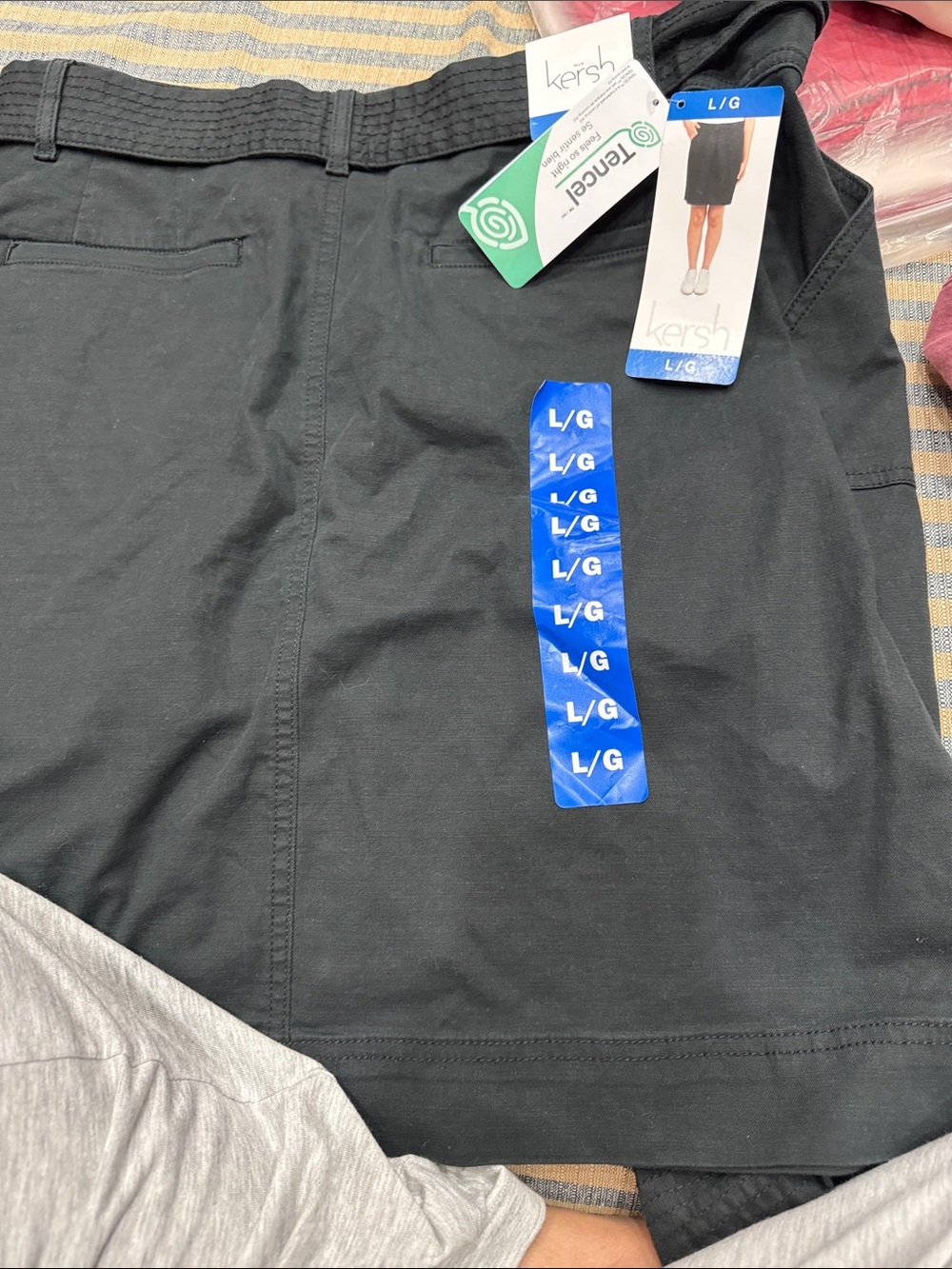 Kersh Black Casual Skirt